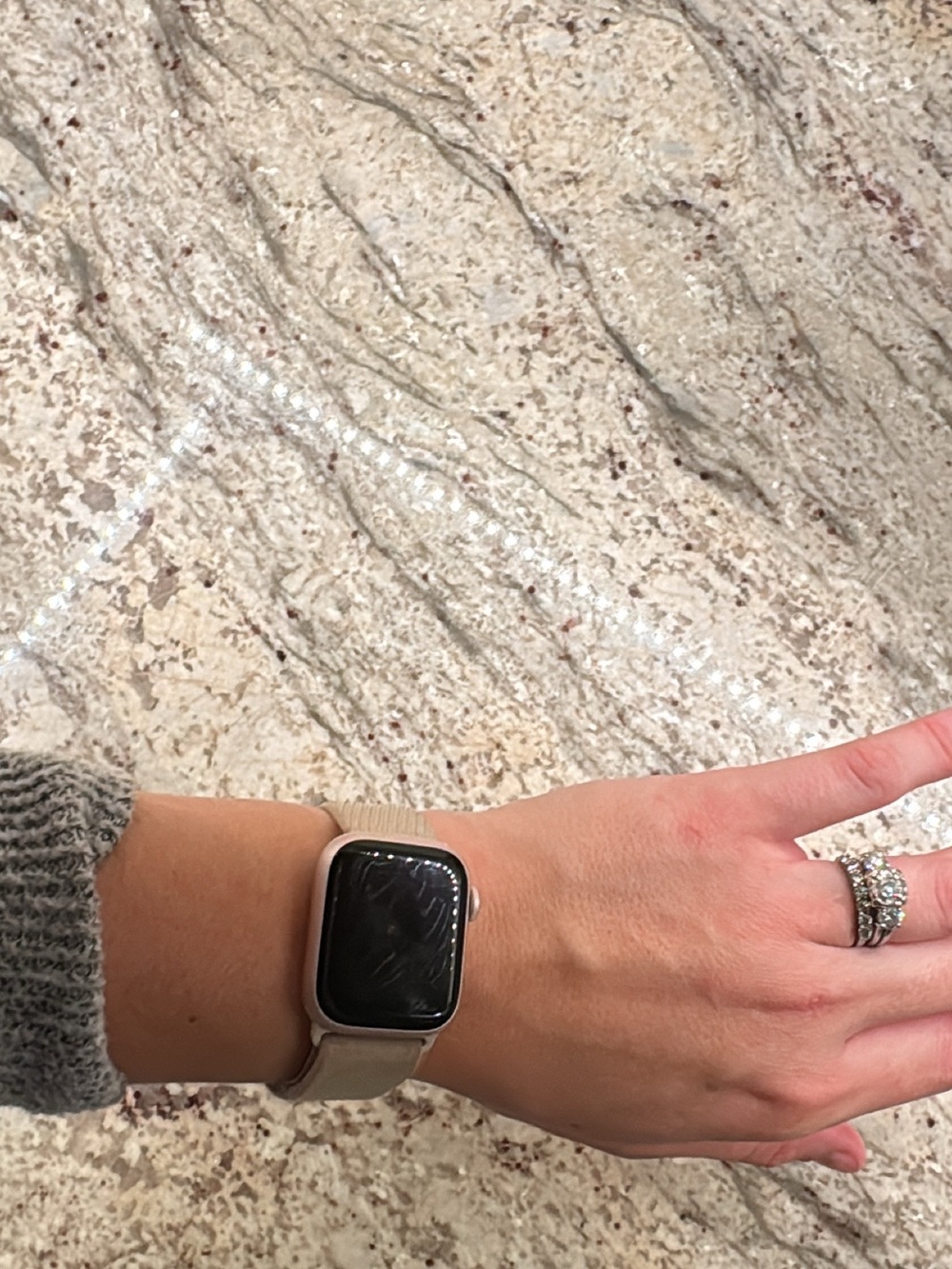Apple Smartwatch with Nude Sport Loop Band